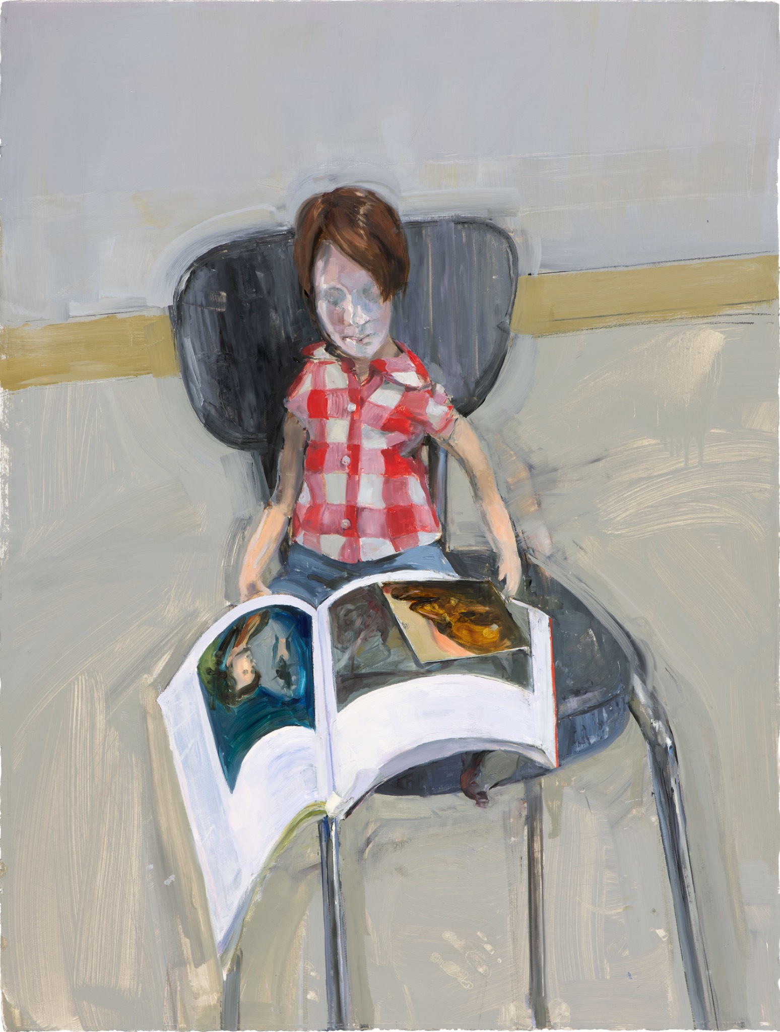 art magazine and a postcard of Anna