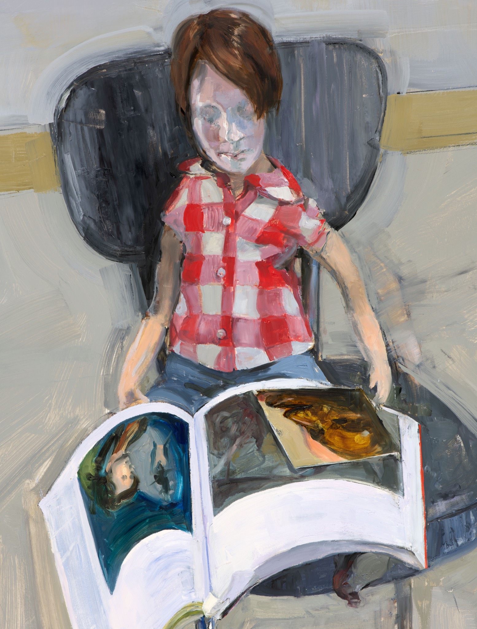 DETAIL: art magazine and a postcard of Anna